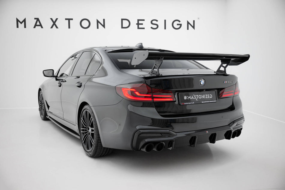 Carbon Spoiler With Internal Brackets Uprights suitable for BMW 5 / M5 Sedan G30 / F90