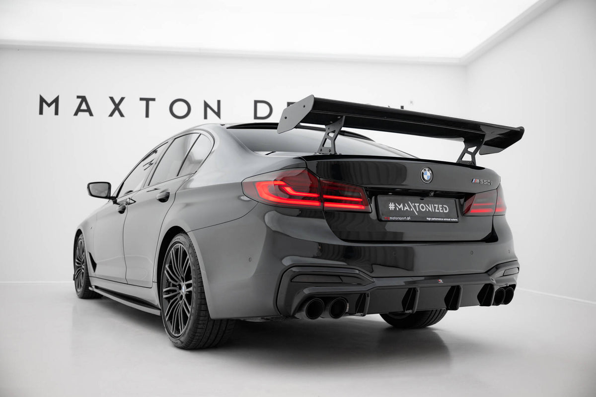 Carbon Spoiler With Internal Brackets Uprights suitable for BMW 5 / M5 Sedan G30 / F90