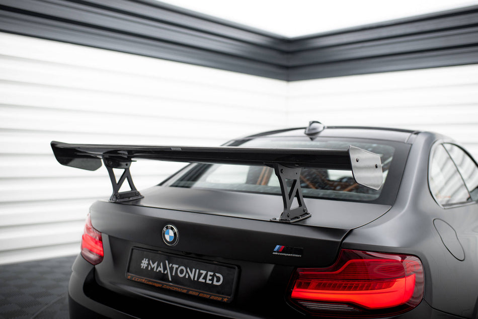 Carbon Spoiler With Internal Brackets Uprights suitable for BMW M2 F87 / 2 / 2 M-Pack F22