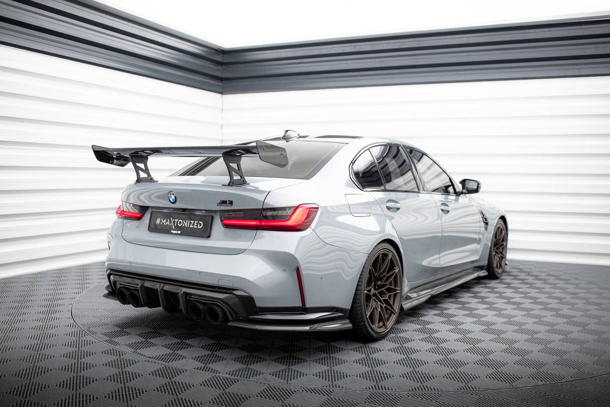 Carbon Spoiler With Internal Brackets Uprights suitable for BMW M3 G80 / M340i G20 / 3 M-Pack G20 / 3 Standard G20