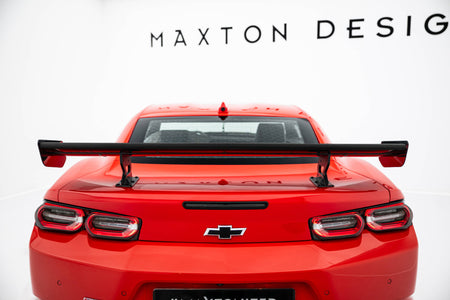 Carbon Spoiler With Internal Brackets Uprights suitable for Chevrolet Camaro SS Mk6 Facelift
