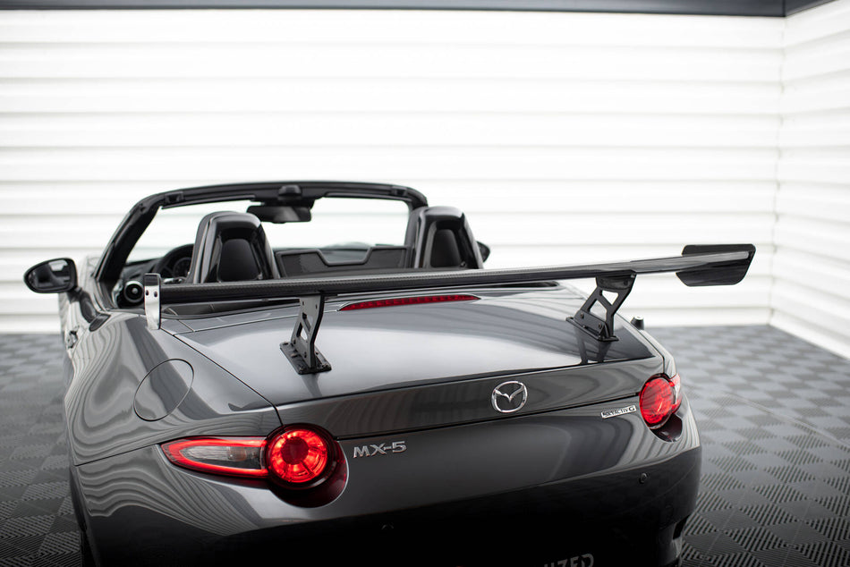 Carbon Spoiler With Internal Brackets Uprights suitable for Mazda MX-5 ND (Mk4)