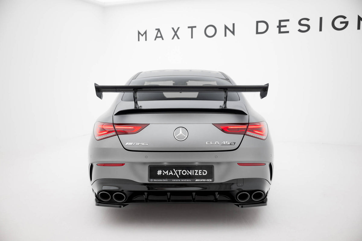 Carbon Spoiler With Internal Brackets Uprights suitable for Mercedes-Benz CLA Coupe C118 / C118 Facelift