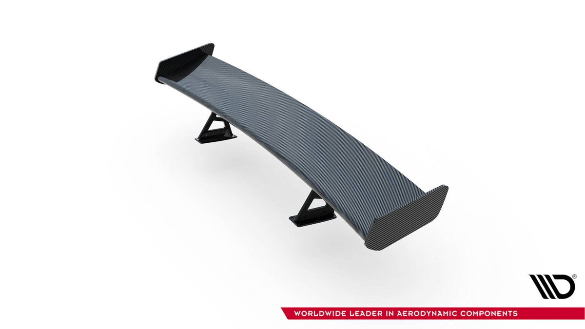 Carbon Spoiler With Internal Brackets Uprights suitable for Volkswagen Jetta GLI Mk7