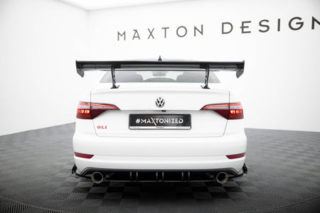 Carbon Spoiler With Internal Brackets Uprights suitable for Volkswagen Jetta GLI Mk7