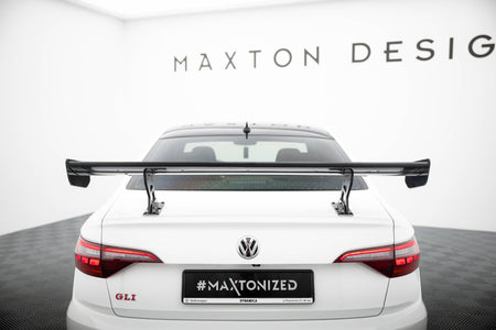Carbon Spoiler With Internal Brackets Uprights suitable for Volkswagen Jetta GLI Mk7