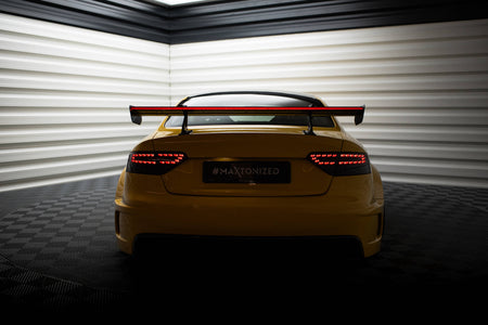 Carbon Spoiler With Upper Swan Mounting + LED suitable for Audi A5 Coupe 8T