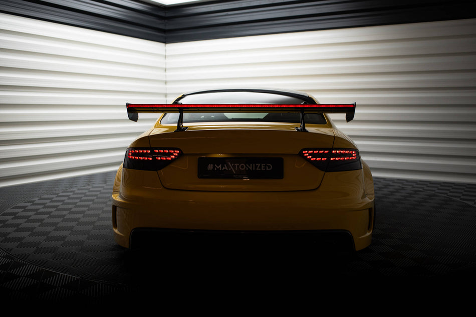 Carbon Spoiler With Upper Swan Mounting + LED suitable for Audi A5 Coupe 8T