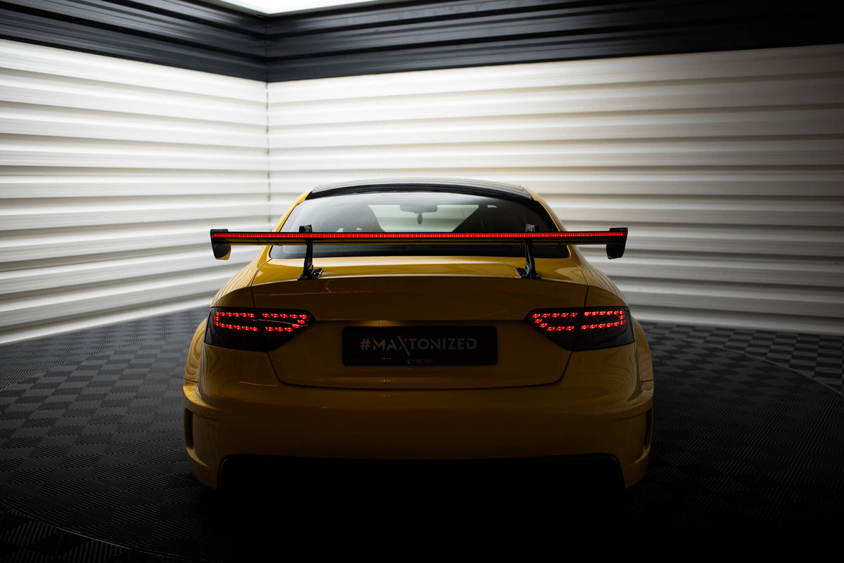 Carbon Spoiler With Upper Swan Mounting + LED suitable for Audi A5 Coupe 8T