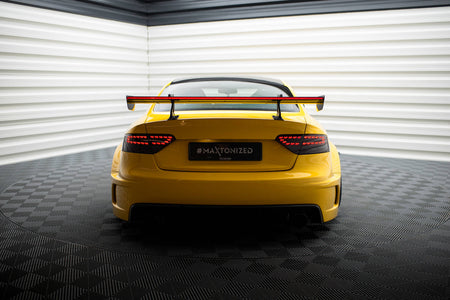 Carbon Spoiler With Upper Swan Mounting + LED suitable for Audi A5 Coupe 8T