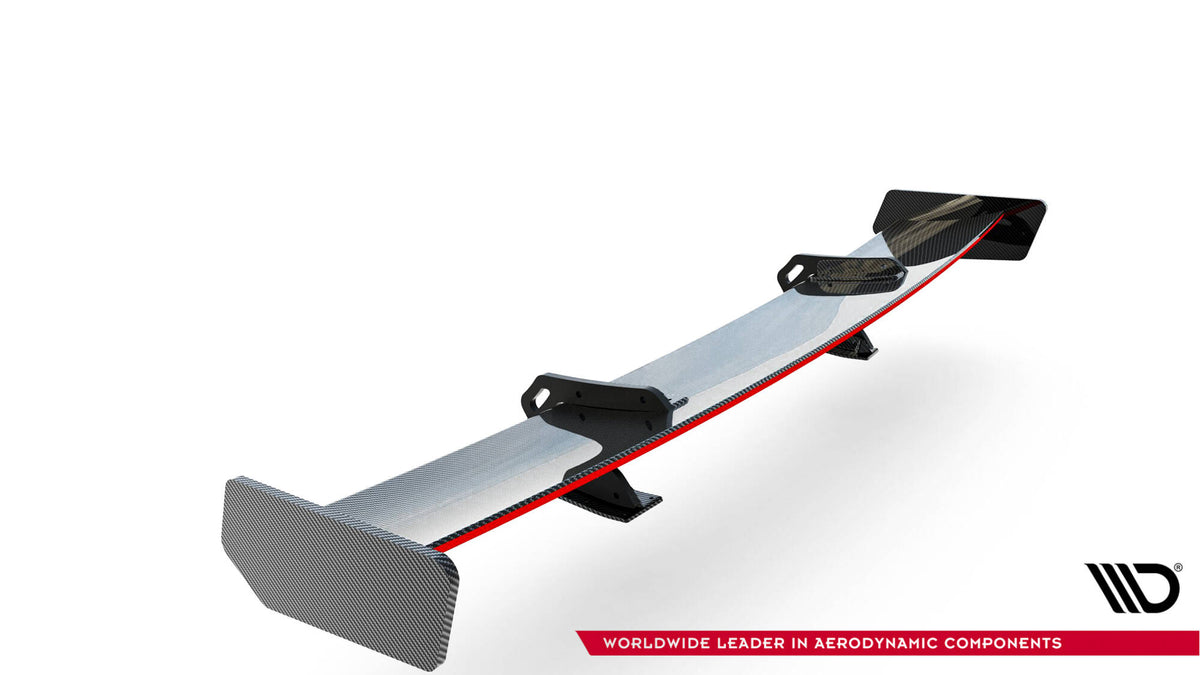 Carbon Spoiler With Upper Swan Mounting + LED suitable for Audi A5 Coupe 8T
