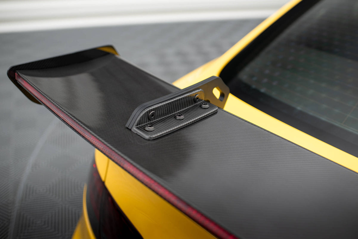 Carbon Spoiler With Upper Swan Mounting + LED suitable for Audi A5 Coupe 8T