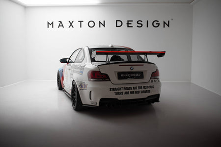 Carbon Spoiler With Upper Swan Mounting + LED suitable for BMW 1 M E82