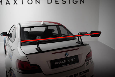 Carbon Spoiler With Upper Swan Mounting + LED suitable for BMW 1 M E82