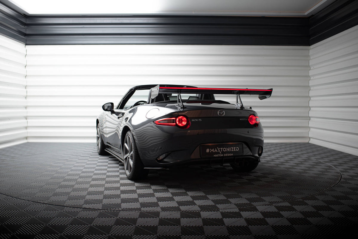 Carbon Spoiler With Upper Swan Mounting + LED suitable for Mazda MX-5 ND (Mk4)