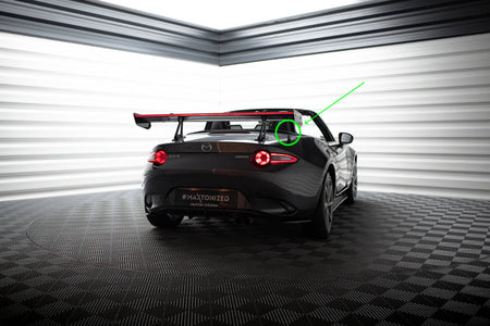 Carbon Spoiler With Upper Swan Mounting + LED suitable for Mazda MX-5 ND (Mk4)