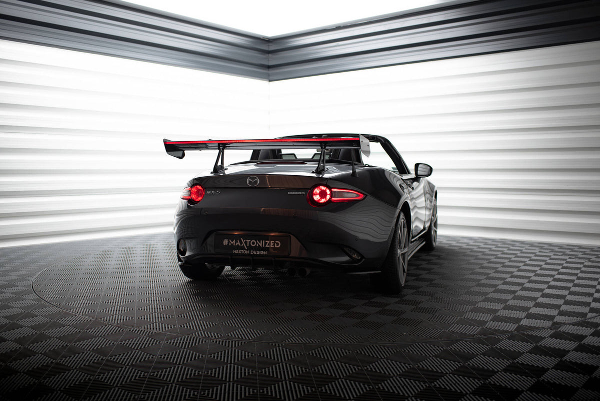 Carbon Spoiler With Upper Swan Mounting + LED suitable for Mazda MX-5 ND (Mk4)
