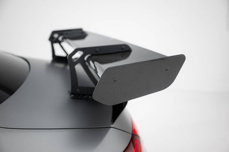 Carbon Spoiler With Upper Swan Mounting + LED suitable for Mercedes-Benz CLA Coupe C118 / C118 Facelift