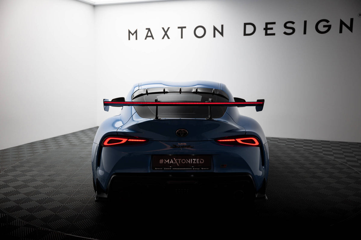 Carbon Spoiler With Upper Swan Mounting + LED suitable for Toyota Supra Mk5
