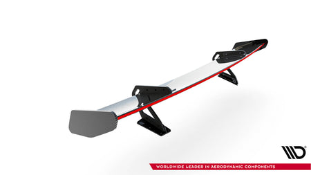 Carbon Spoiler With Upper Swan Mounting V.1 + LED suitable for Porsche 718 Cayman 982c