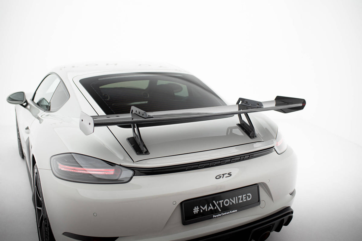 Carbon Spoiler With Upper Swan Mounting  V.1 suitable for Porsche 718 Cayman 982c