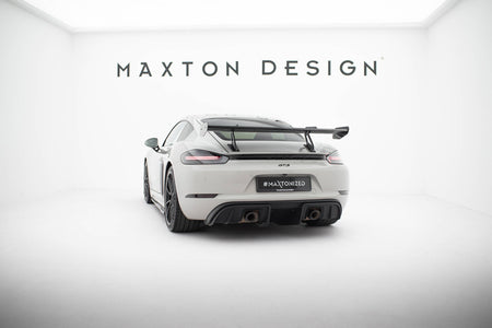 Carbon Spoiler With Upper Swan Mounting  V.1 suitable for Porsche 718 Cayman 982c