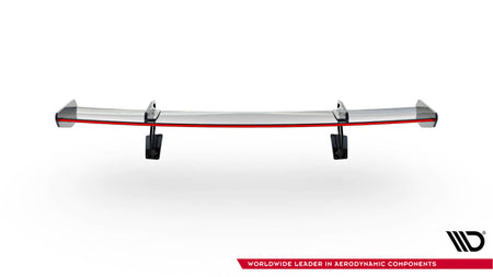 Carbon Spoiler With Upper Swan Mounting V.2 + LED suitable for Porsche 718 Cayman 982c