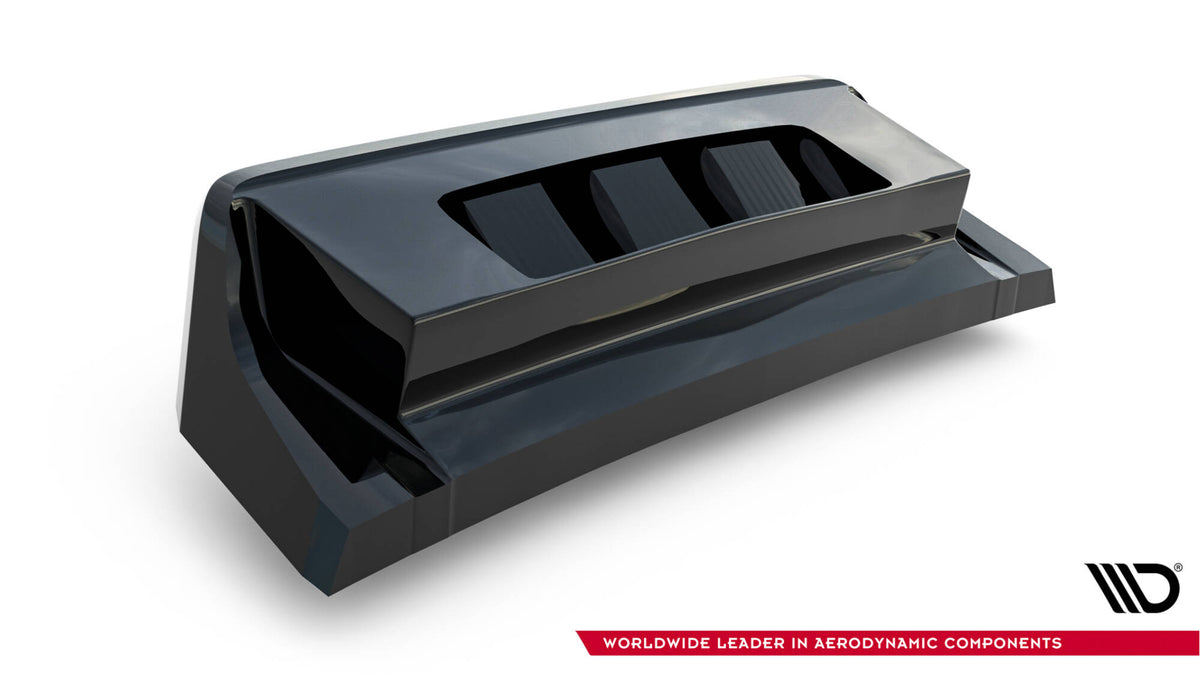Central Rear Splitter (with vertical bars) suitable for Volkswagen T-Roc R Mk1
