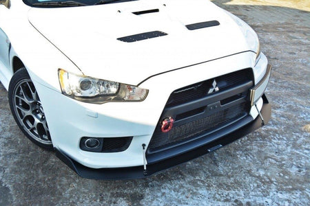 FRONT RACING SPLITTER V.1 suitable for Mitsubishi Lancer Evo X