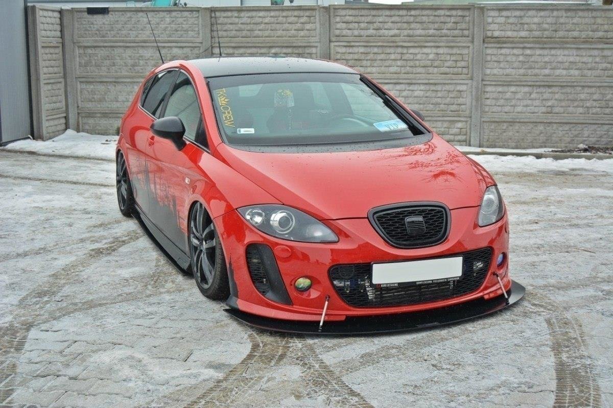 FRONT RACING SPLITTER V.1 suitable for Seat LEON MK2 MS DESIGN