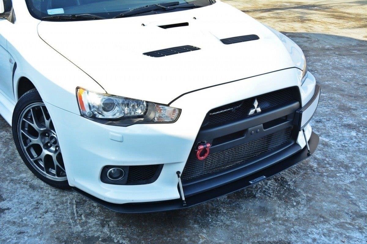 FRONT RACING SPLITTER V.2 suitable for Mitsubishi Lancer Evo X