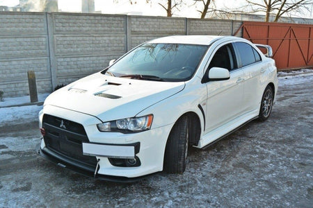 FRONT RACING SPLITTER V.2 suitable for Mitsubishi Lancer Evo X