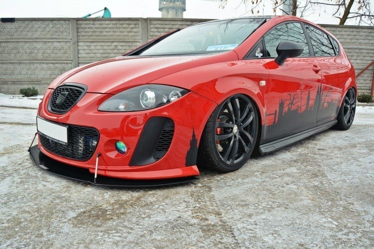 FRONT RACING SPLITTER V.2 suitable for Seat LEON MK2 MS DESIGN