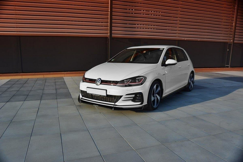 FRONT RACING SPLITTER V.2 suitable for Volkswagen Golf GTI / GTD Mk7 Facelift