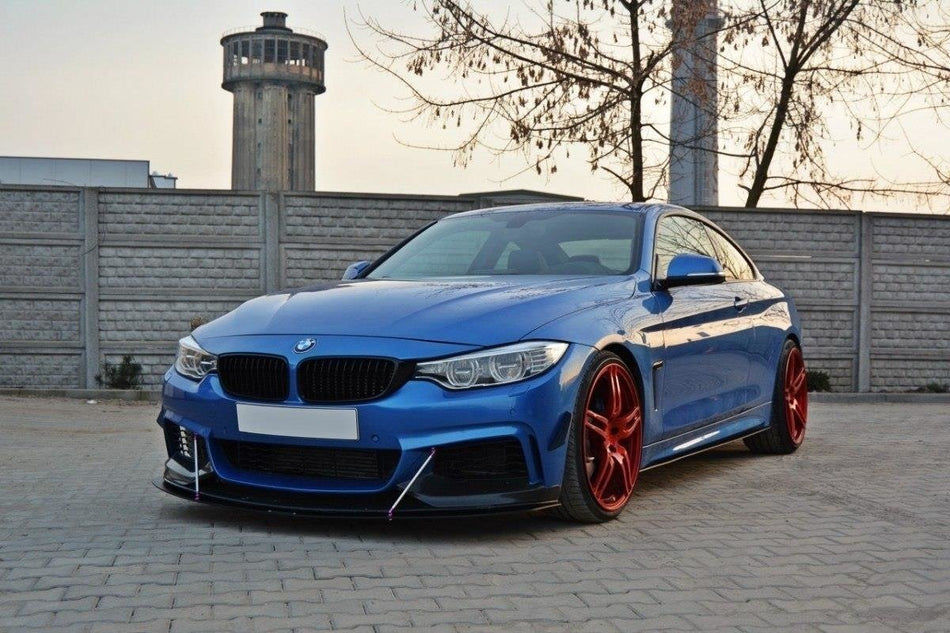 FRONT RACING SPLITTER V.3 for suitable for BMW 4 Coupe / Gran Coupe / Cabrio M-Pack F32 / F36 / F33
