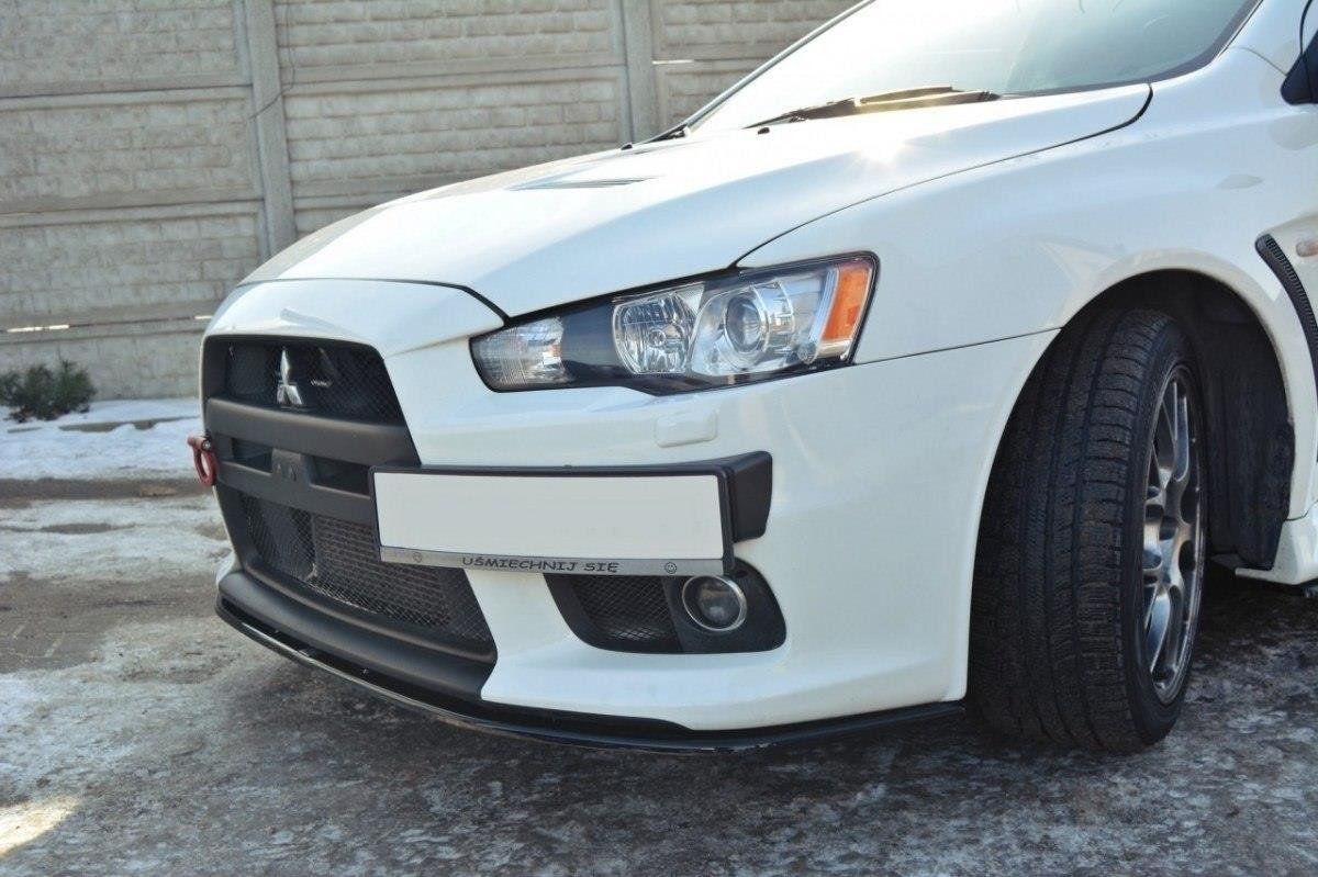 FRONT SPLITTER V.2 suitable for Mitsubishi Lancer Evo X