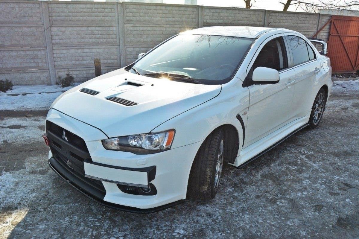 FRONT SPLITTER V.2 suitable for Mitsubishi Lancer Evo X