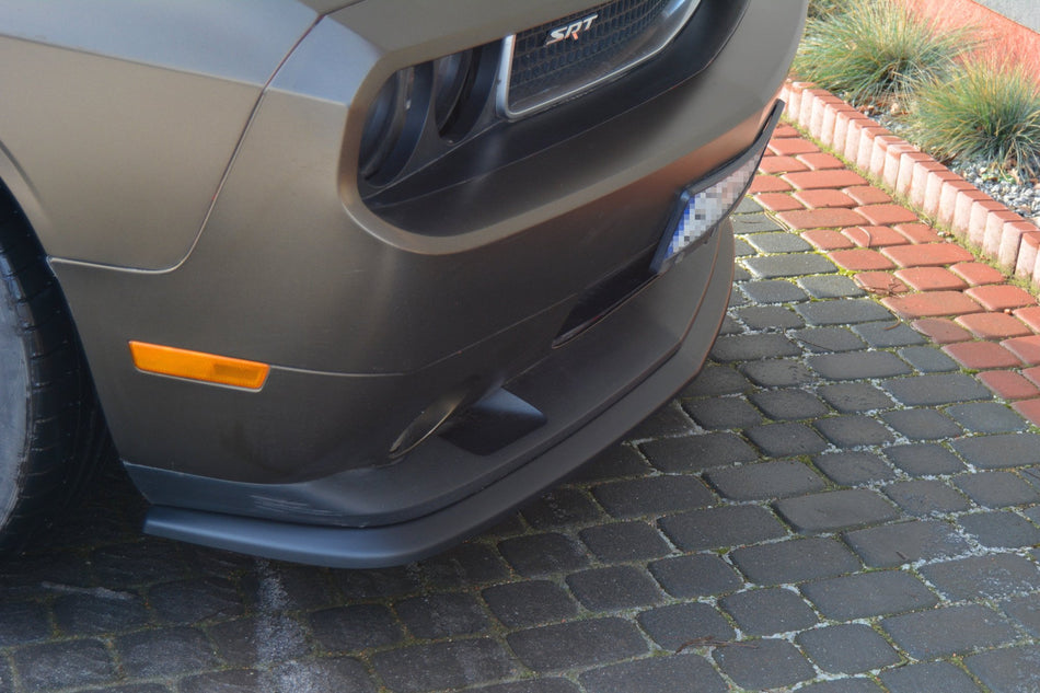 FRONT SPLITTER suitable for Dodge CHALLENGER MK3. PHASE-I SRT8 COUPE