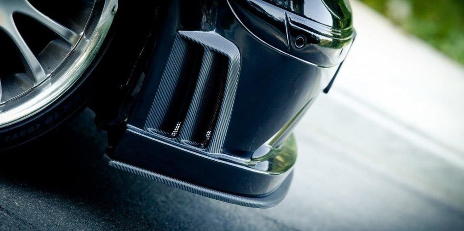 FRONT SPLITTER suitable for Mercedes CLK W209 BLACK (SL BLACK SERIES LOOK)
