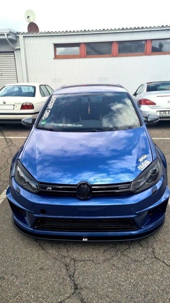 FRONT SPLITTER suitable for VW GOLF VI (FOR R400 BUMPER)