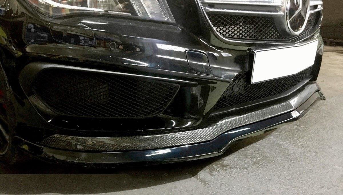 FRONT SPLITTER v.1 suitable for Mercedes CLA 45 AMG C117 (PREFACE)