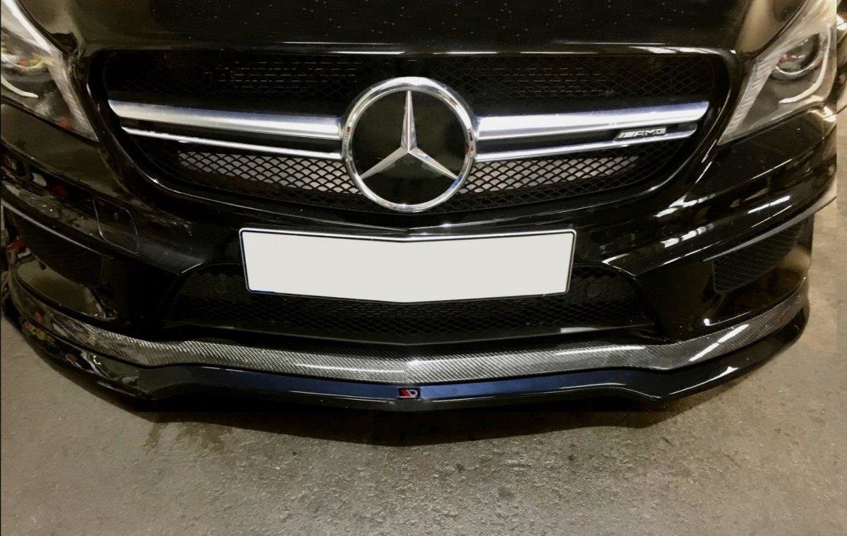 FRONT SPLITTER v.1 suitable for Mercedes CLA 45 AMG C117 (PREFACE)