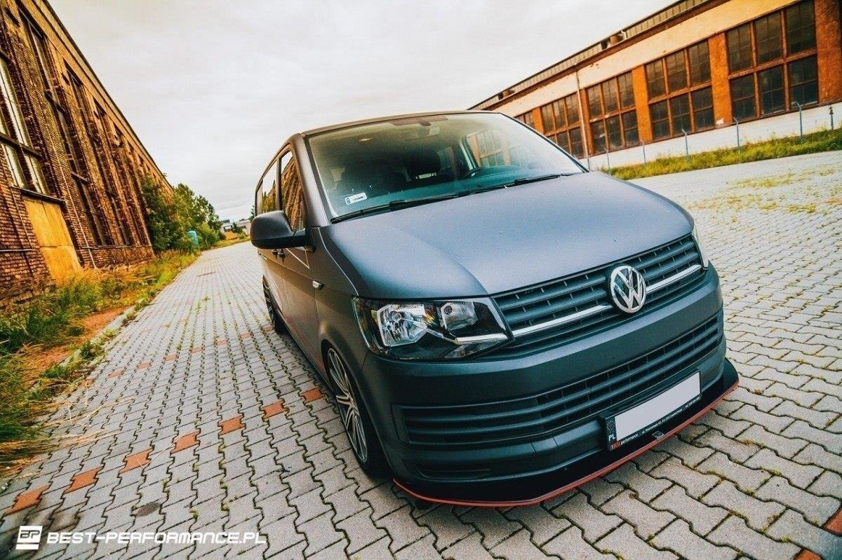 FRONT SPLITTER v.1 suitable for VOLKSWAGEN T6