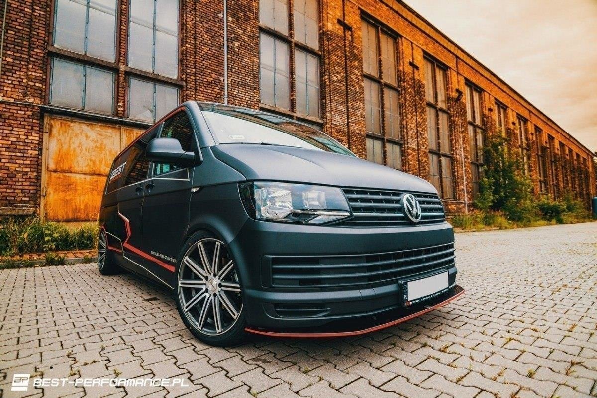 FRONT SPLITTER v.1 suitable for VOLKSWAGEN T6
