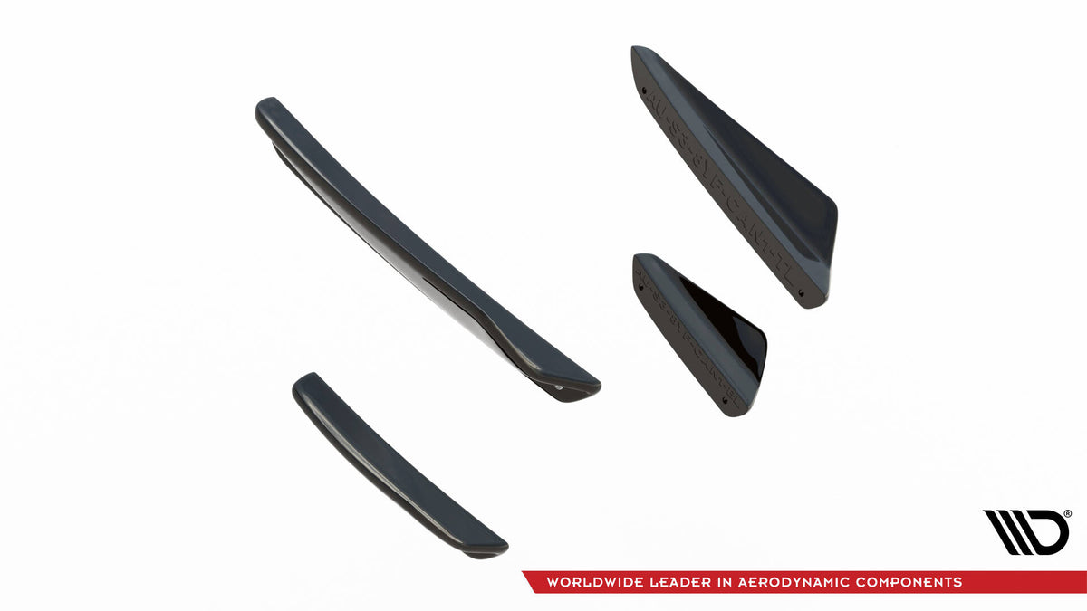 Front Bumper Wings (Canards) suitable for Audi A3 S-Line Sedan / S3 Sedan 8Y Facelift