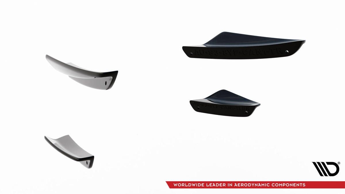 Front Bumper Wings (Canards) suitable for Audi A3 S-Line Sedan / S3 Sedan 8Y Facelift