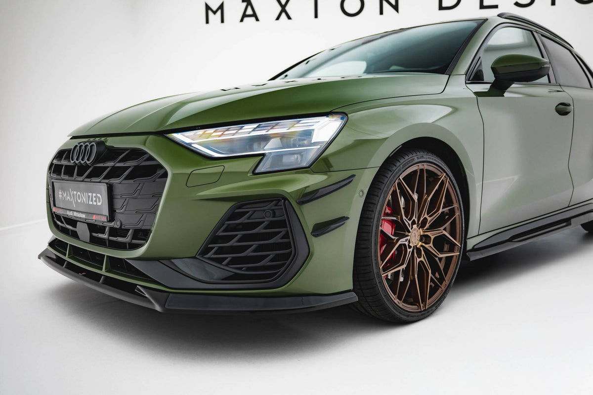 Front Bumper Wings (Canards) suitable for Audi S3 Sportback / A3 S-line Sportback  8Y Facelift