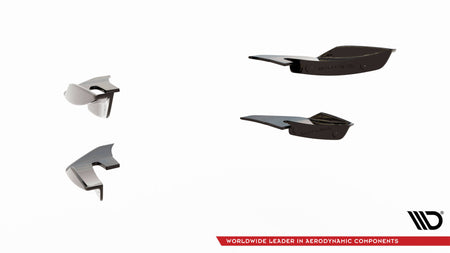 Front Bumper Wings (Canards) suitable for Audi S5 / A5 S-Line Coupe / Sportback F5