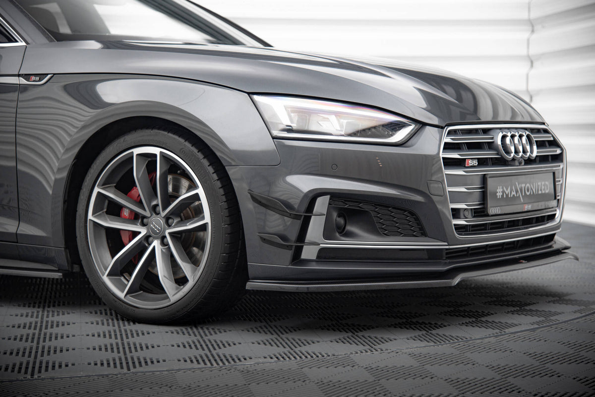 Front Bumper Wings (Canards) suitable for Audi S5 / A5 S-Line Coupe / Sportback F5