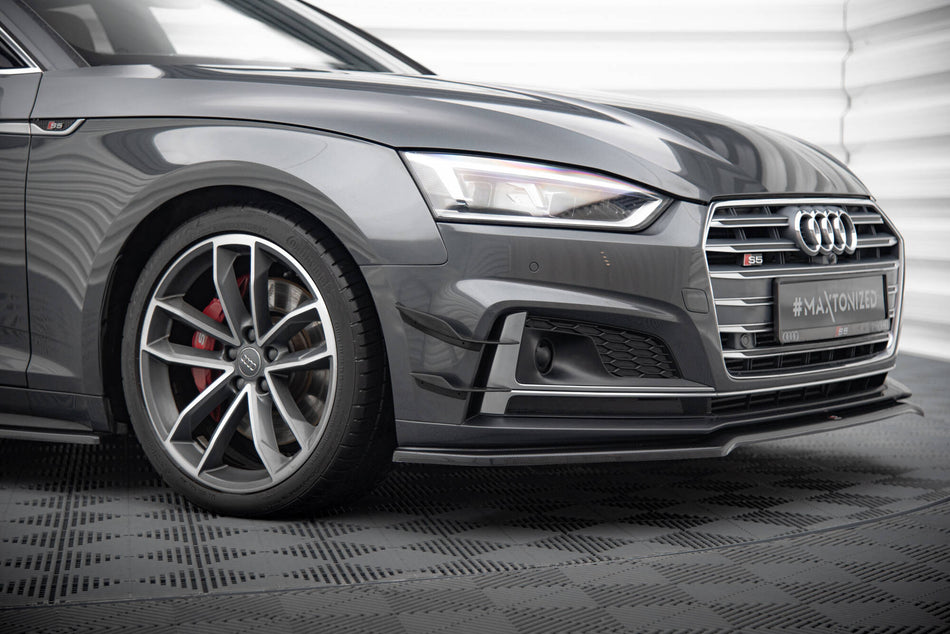 Front Bumper Wings (Canards) suitable for Audi S5 / A5 S-Line Coupe / Sportback F5